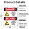 Signmission Formaldehyde Irritant Hazard Bilingual Danger Sign, Plastic, 18in W x 24in L, 2PK OS-2PACK-DS-P-1824-VS-1266 - alternate 5